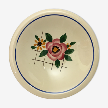 Dish "Sarreguemines - Congo" Art Deco flowers