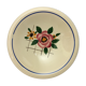 Plat « Sarreguemines - Congo » Fleurs art déco