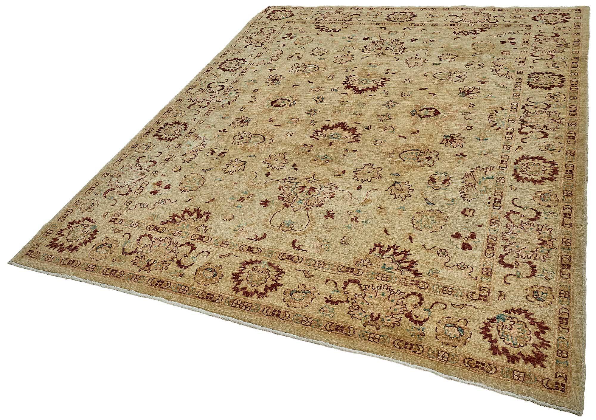 Turkish Handknotted Wool Oushak Rug 194 cm x 260 cm