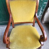 Pair of armchairs with mahogany restoration of the XlX th century