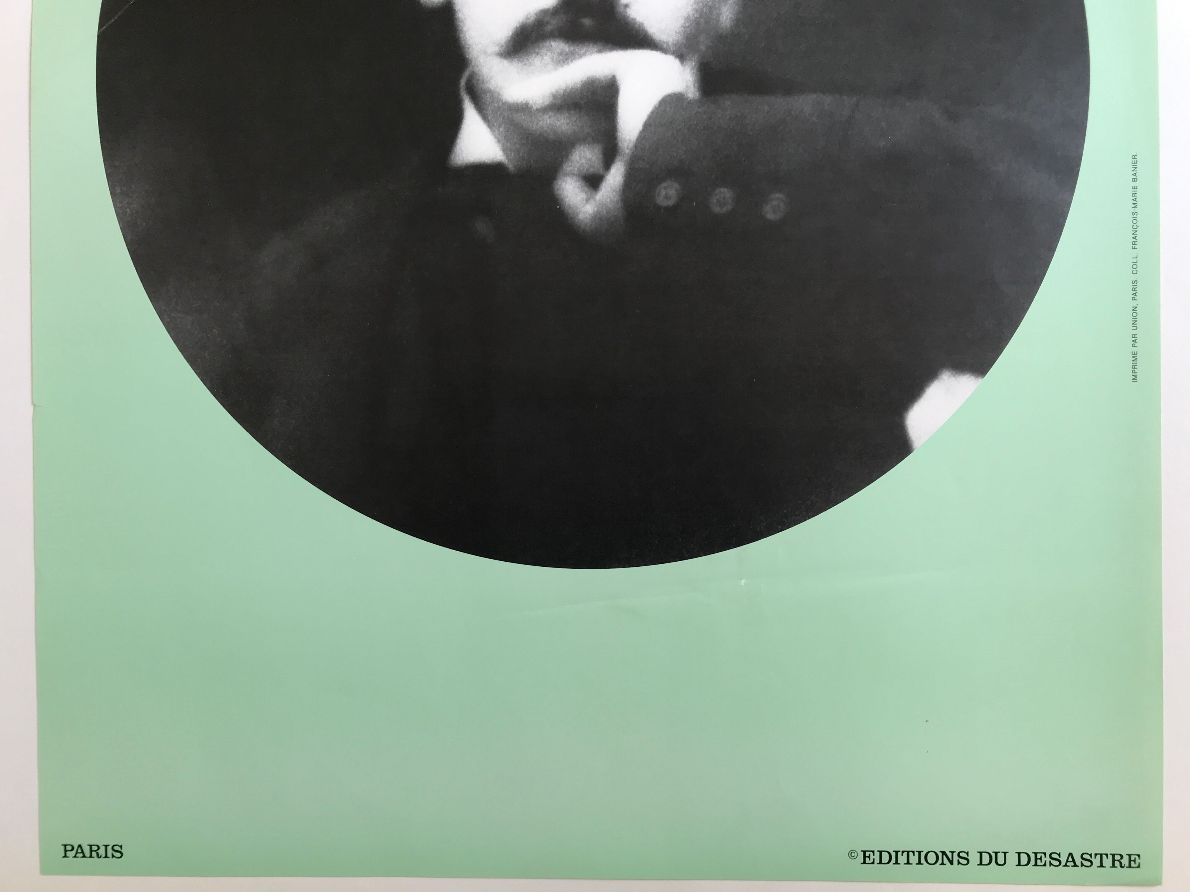 Marcel Proust, Editions du désastre, circa 1980, original poster