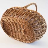 Rattan basket weaving