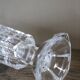 Vintage cut glass pedestal vase