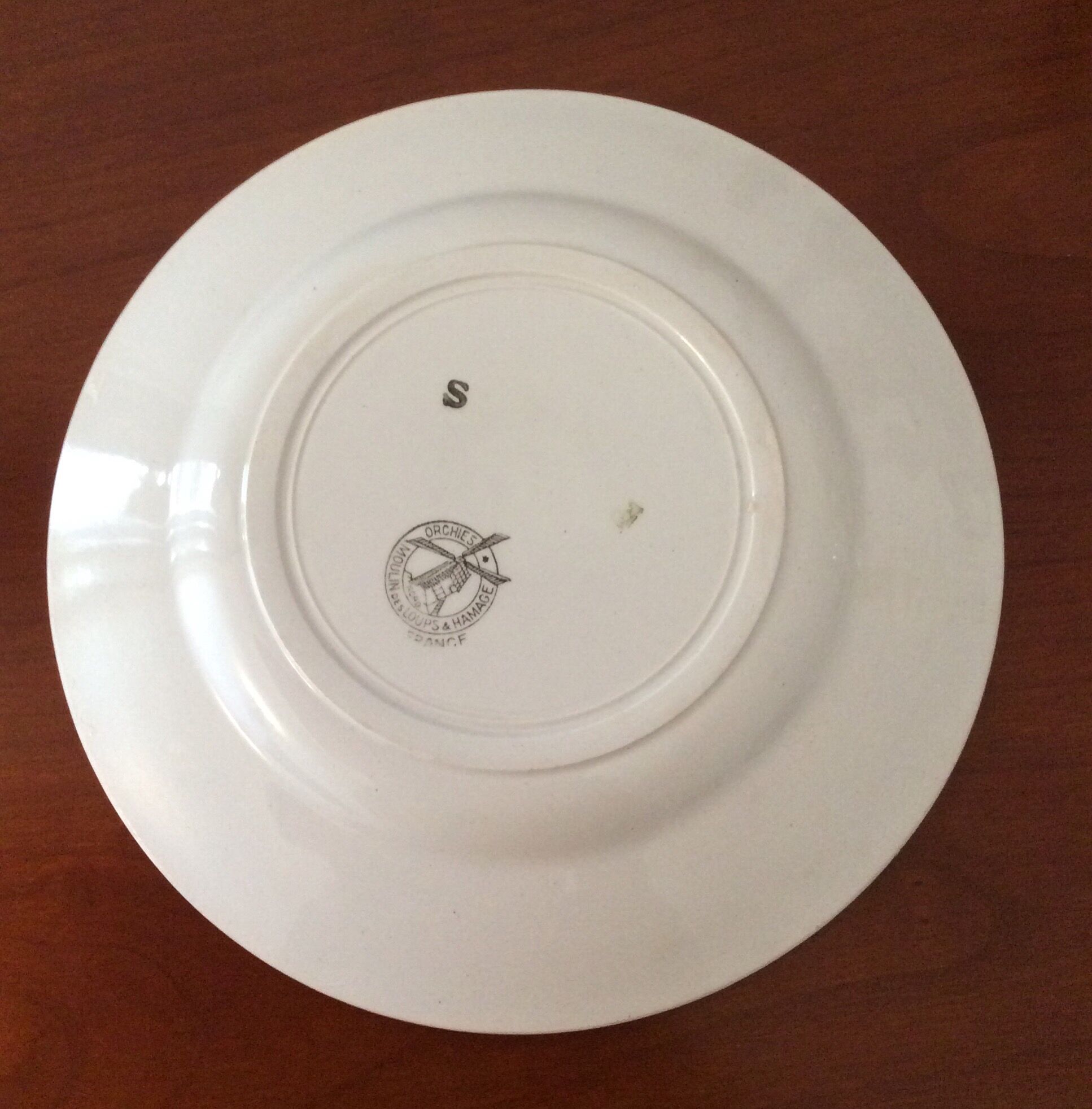 Old Plate Moulin des Wolves - Hamage "Orchies"