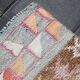 Colorful Vintage Runner Rug, Soft Pink Handmade Hallway Carpet, 82x334 Cm