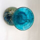 Mdina Glass Bud Vase Malta  by Michael Harris  Hand Blown MCM Signed