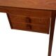 Vintage Danish teak compact Domino Mobler desk, 1960s