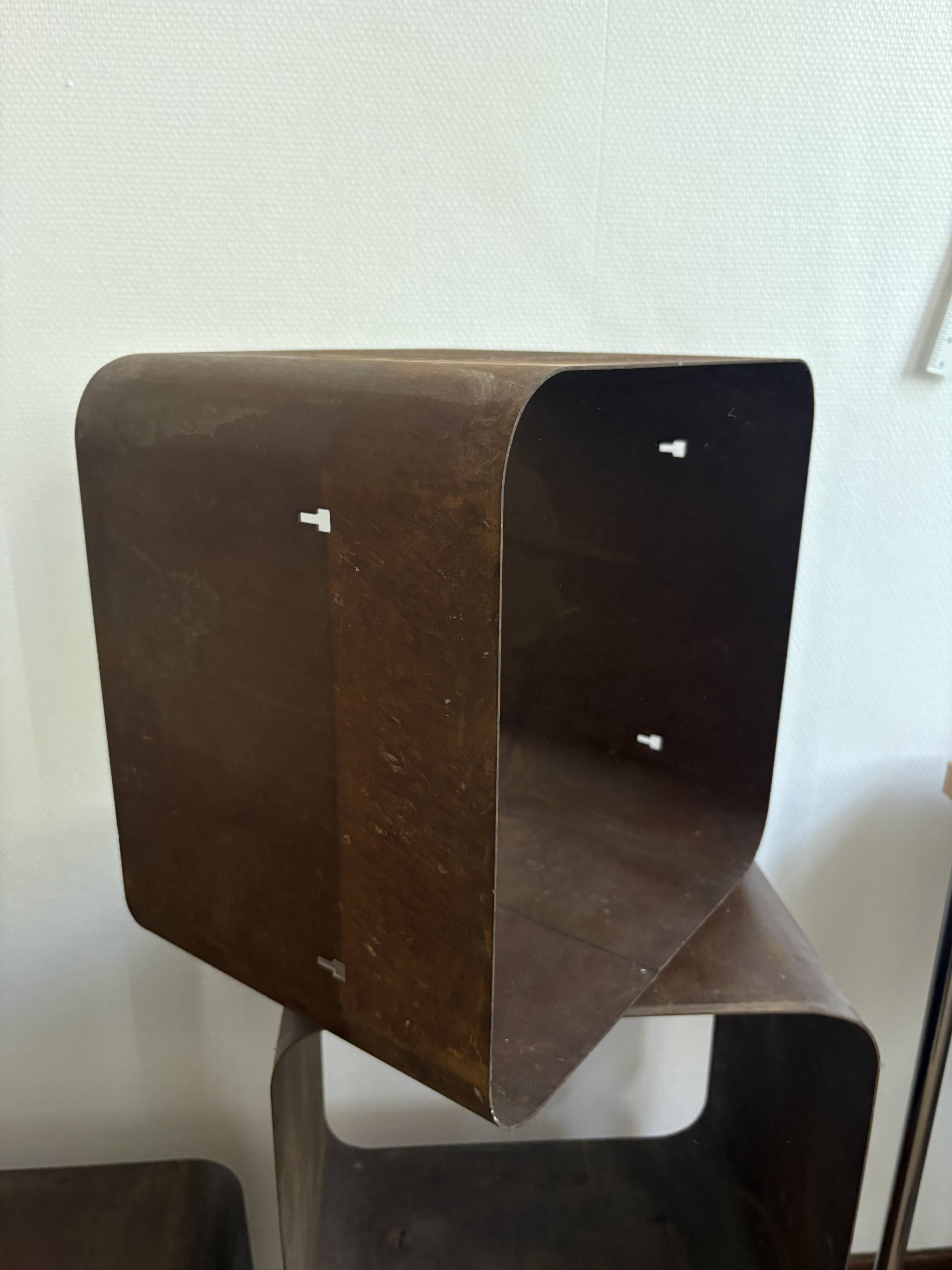 Set of 6 Corten Steel Cubes / Modules