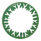 Assiette moyenne - Cinéraria bordure Vert