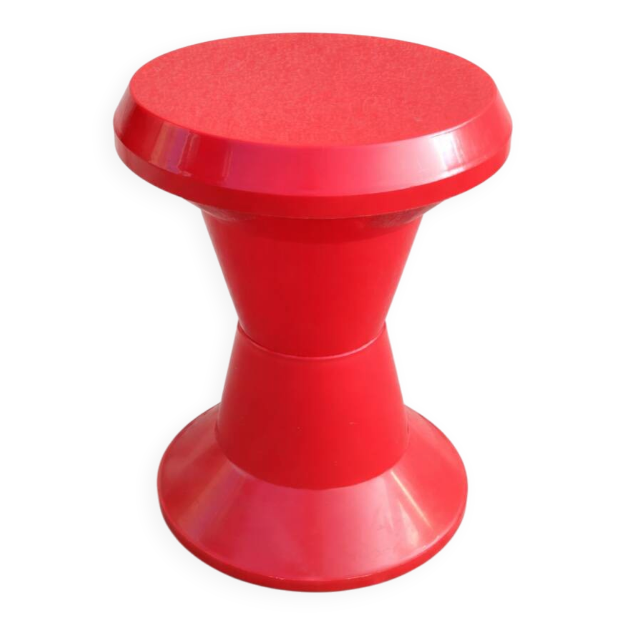 Italian design stool Tam Tam red – 70s spirit