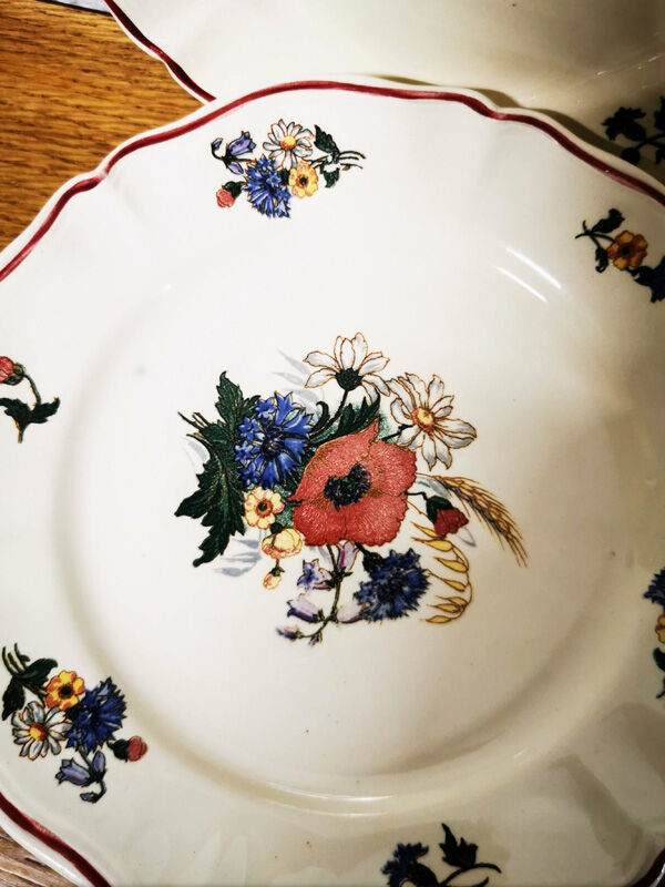 Lot of 6 dessert plates Sarreguemines model Agreste