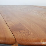 Ercol round drop leaf dining table, 1960s