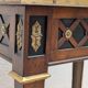 Table d'appoint style Louis XVI, marbre, début XXème, estampillée