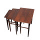 Nesting tables in rosewood, mid-1960s Denmark
