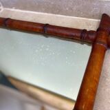 Miroir ancien en bois tourné