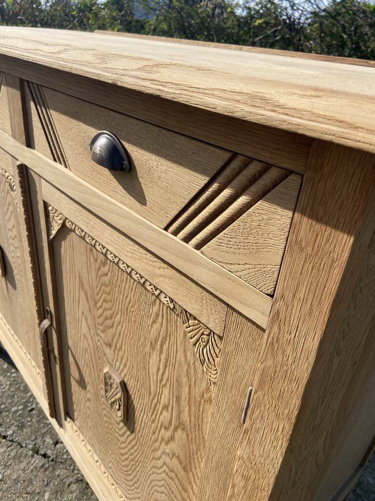 Parisian sideboard in raw wood