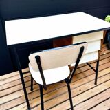 Formica modernist desk and chair