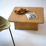 Table basse en rotin