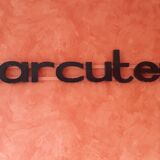 Enseigne devanture charcuterie en acier zingué années 50