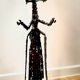 Sculpture praying mantis metal sculptor Michel Pinel