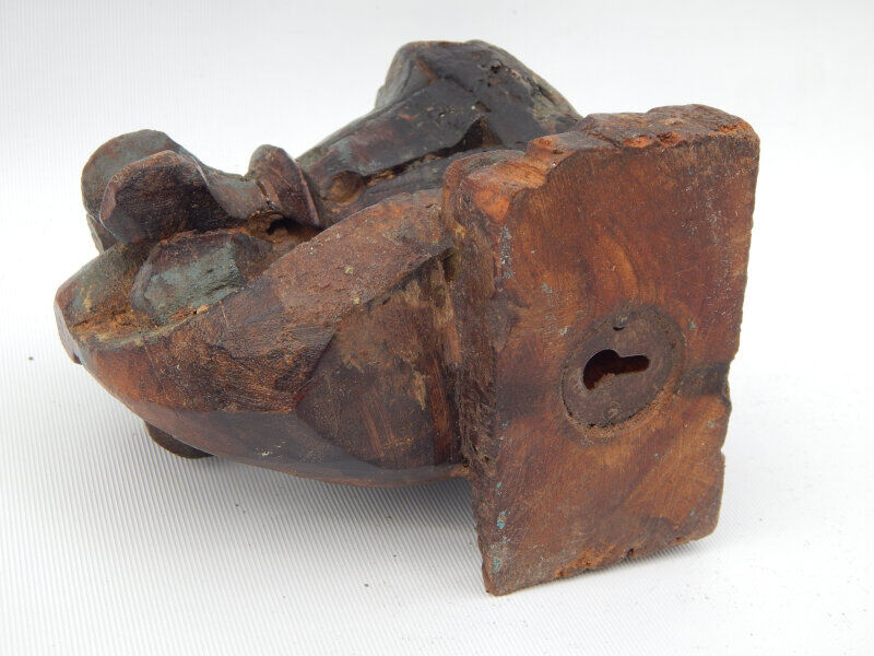 Candlestick recycled wall teak piece architecture India