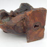 Candlestick recycled wall teak piece architecture India