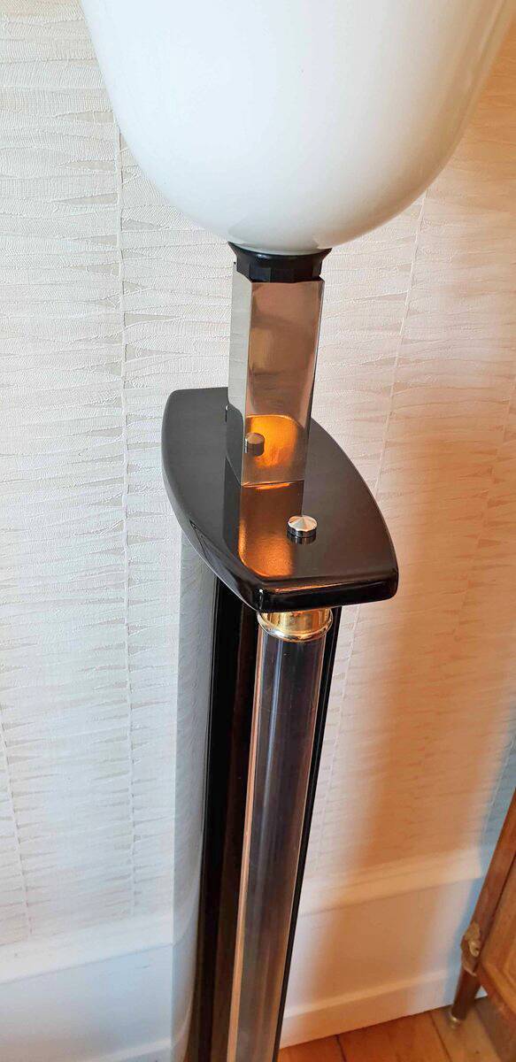 1970 lacquer and lucite floor lamp