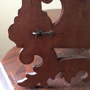 Étagère d'angle en bois massif chantourné pliable art nouveau