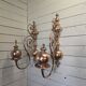 19th century copper wall lights (large models)