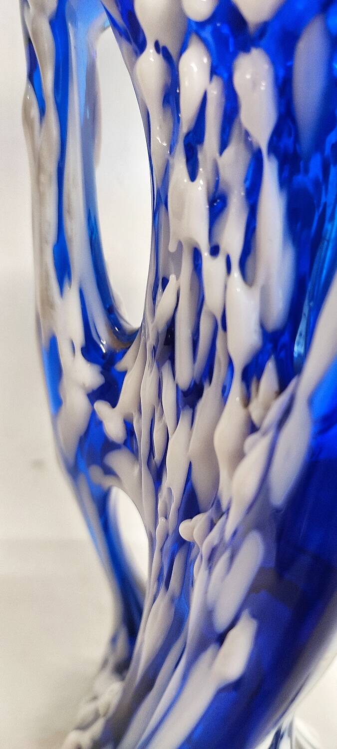 Jarrón de cristal de Murano. Italia, 1970s.