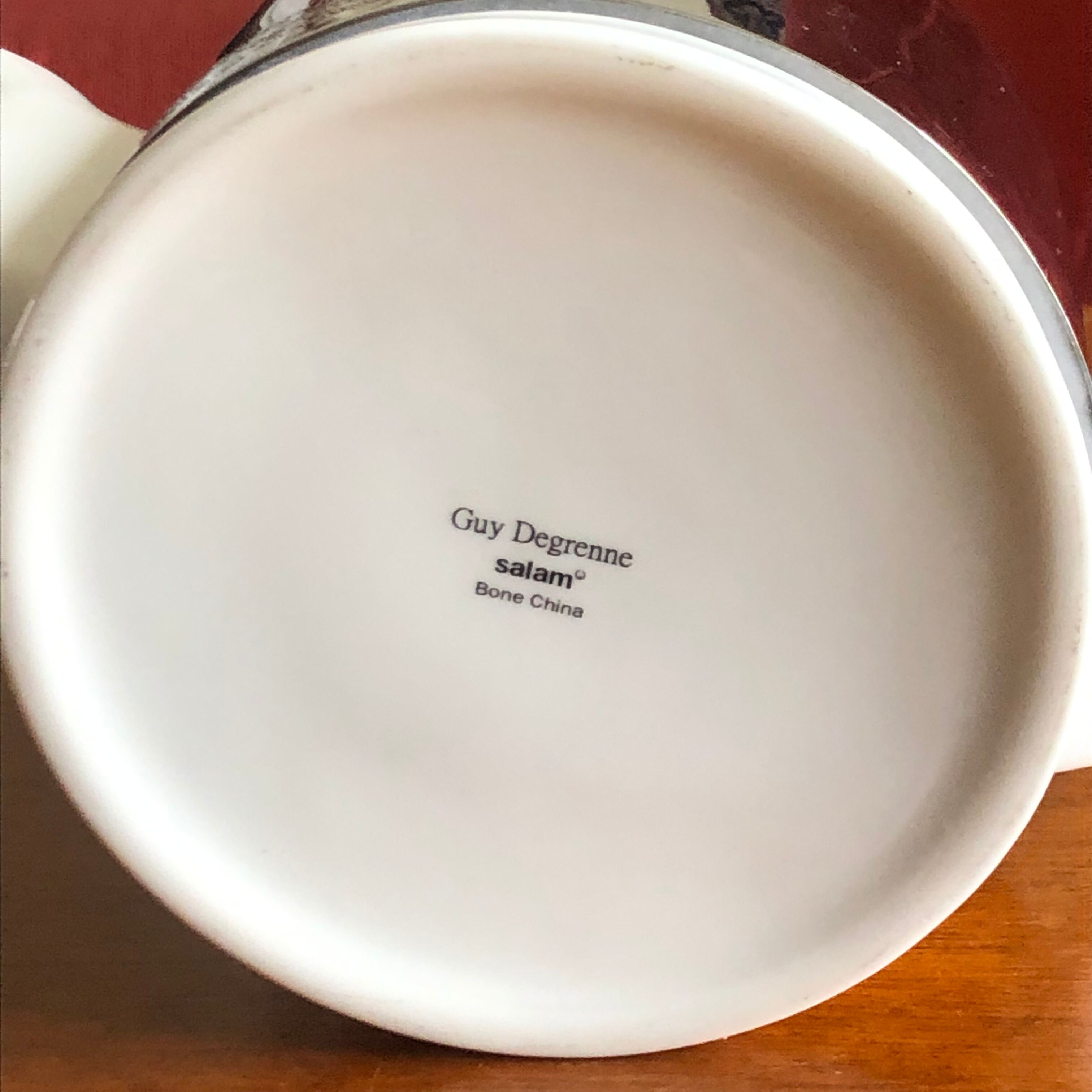 Salam Degrenne porcelain teapot 4 cups