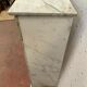 Louis XVI fireplace in 19th century white Carrara marble
