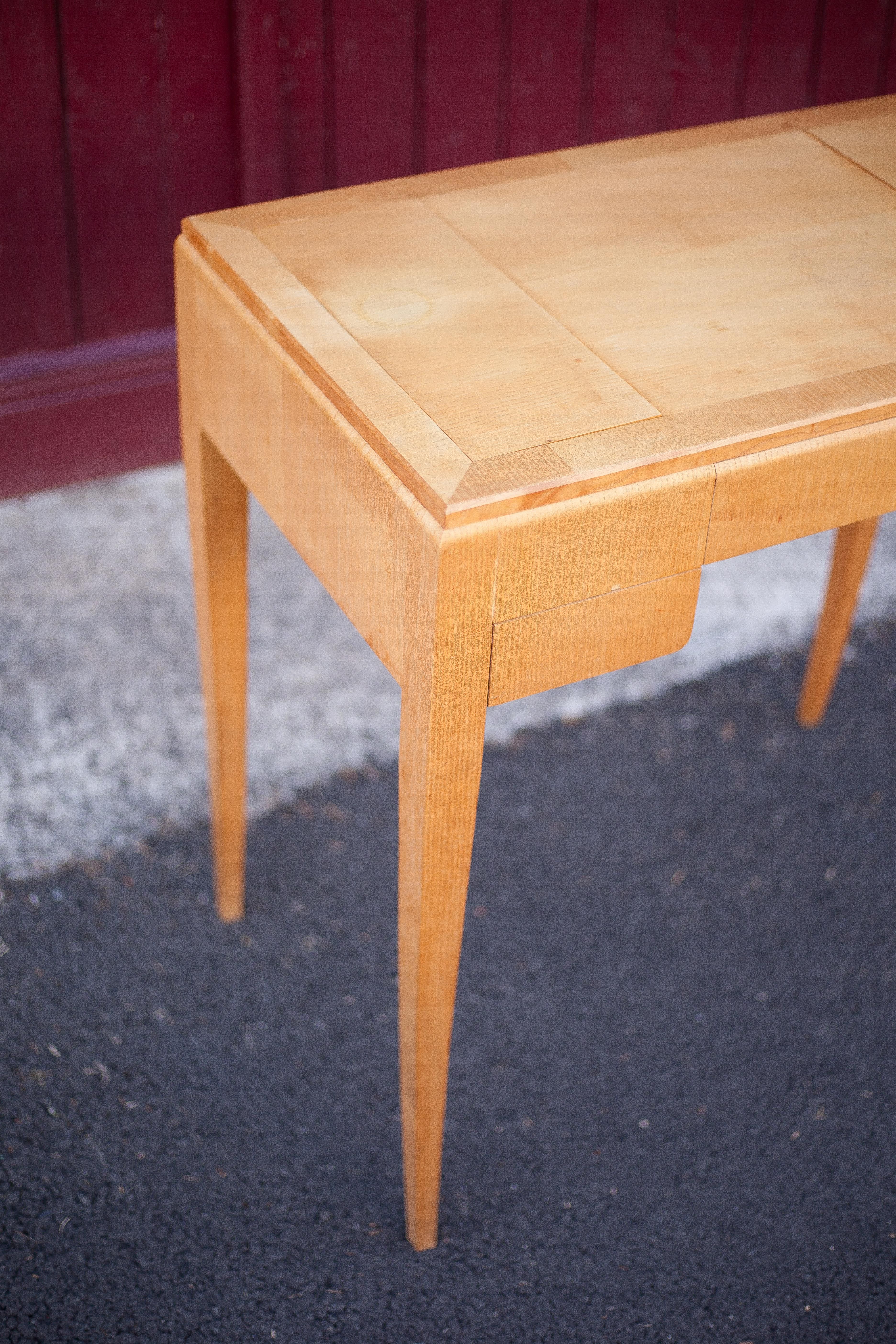 Wood desk, wood console