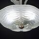 Luxury Barovier & Toso chandelier, Murano Pulegoso glass, 1950s