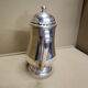 Italian hotel teapot made of silver metal