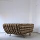 Extra-large postmodern animal print sofa | Germany | 1990s
