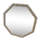 Octagonal mirror 70-80 years 62x62cm
