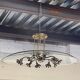 Chandelier in glass and brass attributed to Pietro Chiesa for Fontana Arte, 1940s.