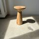 Side table, end of sofa in natural mango monoxyl conical tray H:50cm