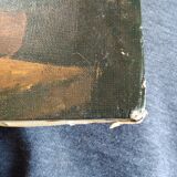 Reproduction of a painting the lady who shows the cards a little girl signed