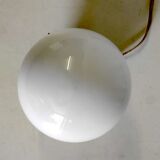 White opaline wall lamp or ceiling lamp – 60s