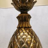 Lampe de table ananas vintage français laiton