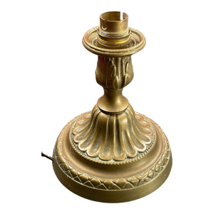 Pied de lampe en forme - bronze bougeoir