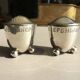 silver-plated salt and pepper shaker set