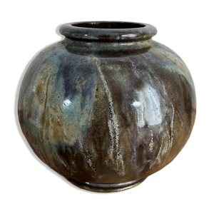Vase en grès irisé