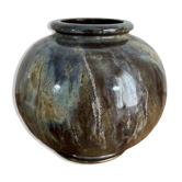 Vase en grès irisé