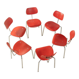 6 chaises egon eiermann,