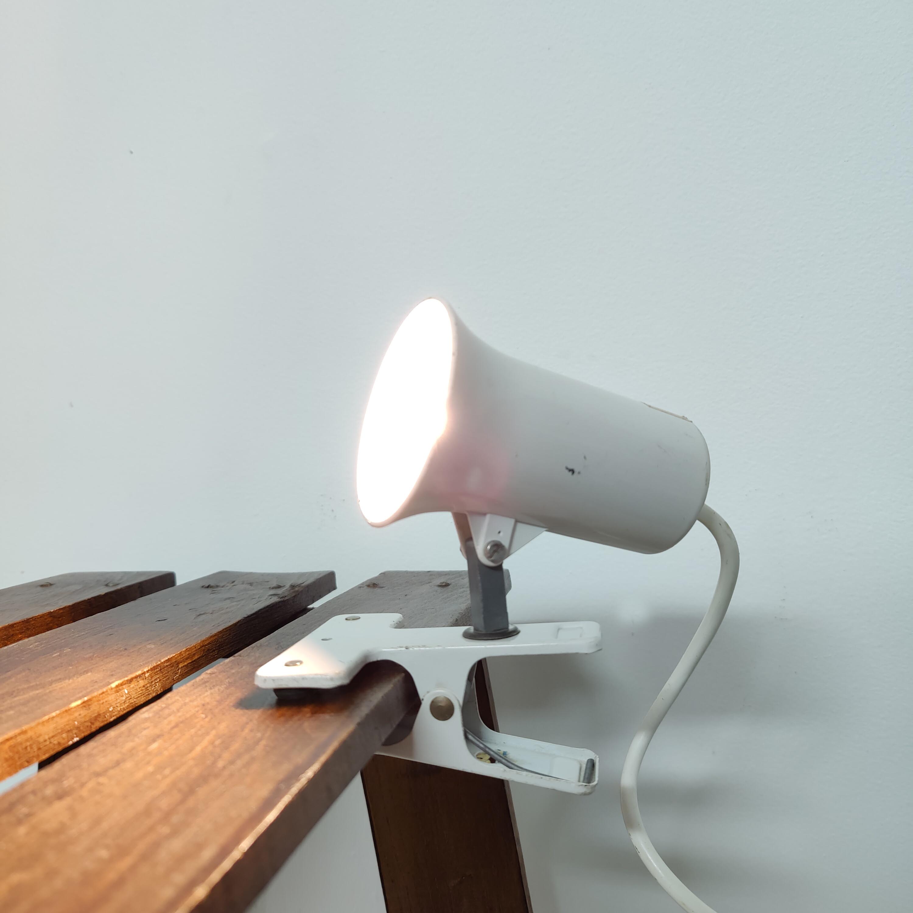 Spot lamp with clip Lita in metal 70s