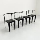 Set of 4 Dr. Glob chairs by Philippe Starck for Kartell 1980