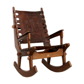 Angel I. Pazmino rocking-chair for Muebles de Estilo